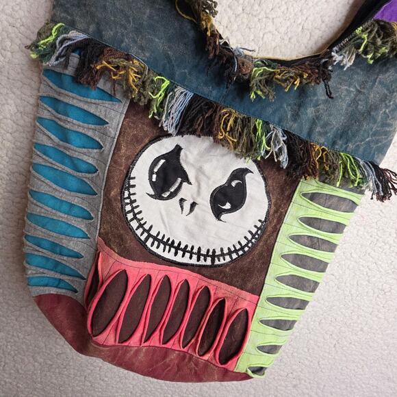 Jack Skellington Tote bag Unique Rare the nightmare before Xmas VintageHalloween - Picture 3 of 16